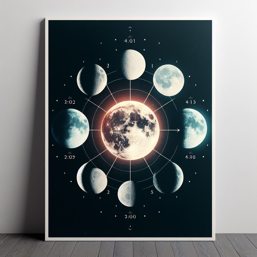 عکس تابلو ماه