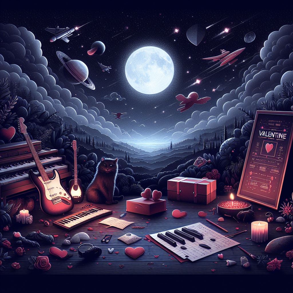 عکس ترکیب تابلو موزیکال و استارمپ